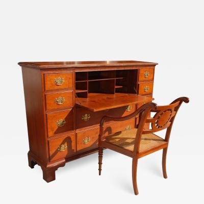  Baker Furniture Company Chippendale Style Mahogany Secretary Desk by Baker