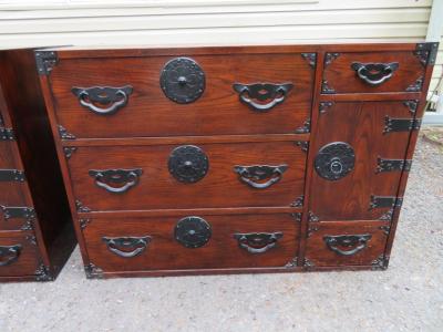  Baker Furniture Company Fantastic Pair Baker Modern Asian Tansu Bachelors Chest Chinoiserie Mid Century