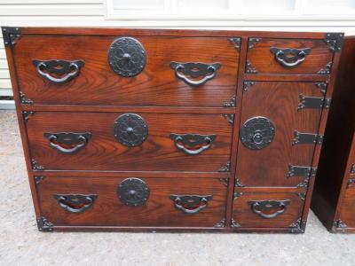  Baker Furniture Company Fantastic Pair Baker Modern Asian Tansu Bachelors Chest Chinoiserie Mid Century