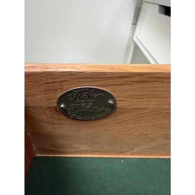  Baker Furniture Company Hollywood Regency Baker Furniture Co White Lacquer Display Cabinet