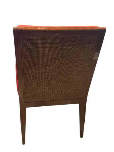  Baker Furniture Company MID CENTURY SUITE OF FOUR CANEBACK DINING CHAIRS BY BAKER