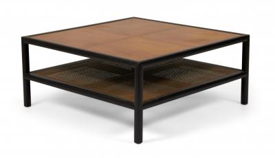  Baker Furniture Company Michael Taylor for Baker Furniture New World Square Cocktail Coffee Table