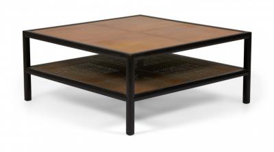  Baker Furniture Company Michael Taylor for Baker Furniture New World Square Cocktail Coffee Table