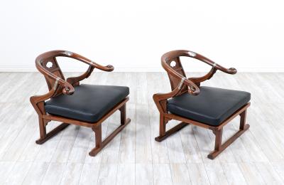  Baker Furniture Company Mid Century Modern Far East Collection Arm Chairs by Baker