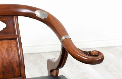  Baker Furniture Company Mid Century Modern Far East Collection Arm Chairs by Baker