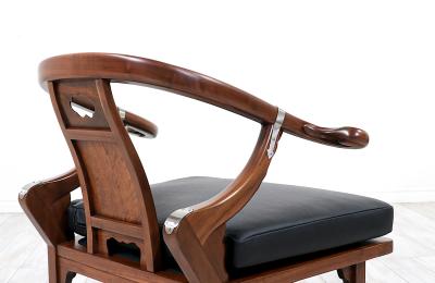  Baker Furniture Company Mid Century Modern Far East Collection Arm Chairs by Baker