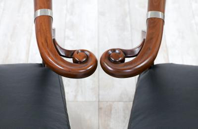  Baker Furniture Company Mid Century Modern Far East Collection Arm Chairs by Baker