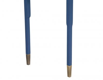 Baker Furniture Company Modern Indigo Console Table with Brass