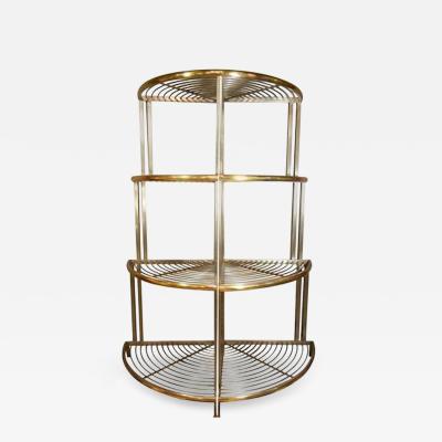  Baker Furniture Company Pair of French Art Deco Corner Bakers Racks