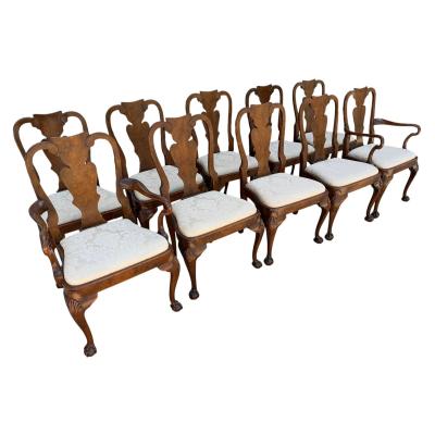  Baker Furniture Company Set of 10 Baker Furniture Co Stately Homes Chippendale Dining Room Chairs