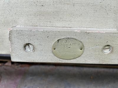  Baker Furniture Company Stunning Dorothy Draper style Baker Upholstered King size Headboard Mid Century