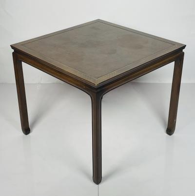  Baker Furniture Company Vintage Game Table With Leather Top by Baker Furniture Collectors Edition 