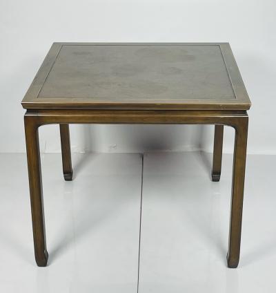  Baker Furniture Company Vintage Game Table With Leather Top by Baker Furniture Collectors Edition 