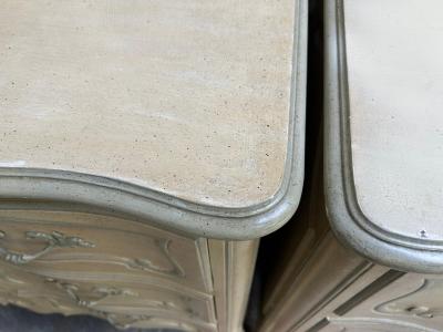  Baker Furniture Company Vintage Pair Baker French Country Louis XV Style Bachelor Chests