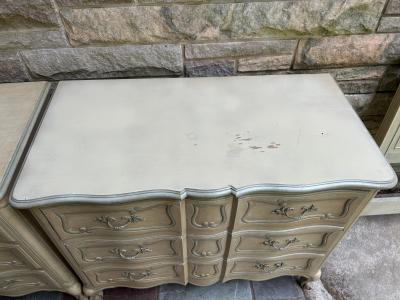  Baker Furniture Company Vintage Pair Baker French Country Louis XV Style Bachelor Chests