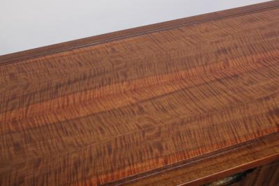  Baker Furniture Company Vintage Ten Drawer Walnut and Brass Chest Dresser by Baker