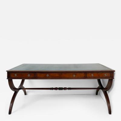  Baker Knapp Tubbs Baker Knapp Tubbs HL Holland X Leg Writing Desk Leather Top with Keys