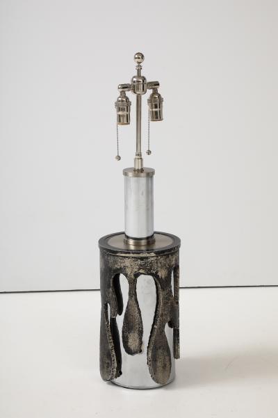  Banci Firenze 1970S Italian Brutalist Steel Lamp by BANCI FIRENZE