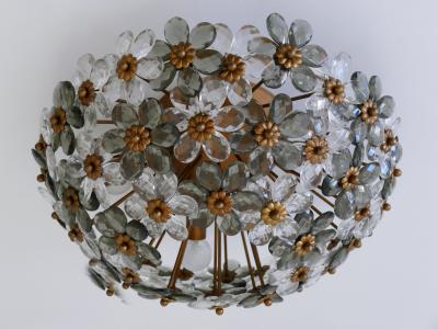  Banci Firenze Amazing Mid Century Ceiling Floral Lamp or Flush Mount by Banci Firenze 1970s