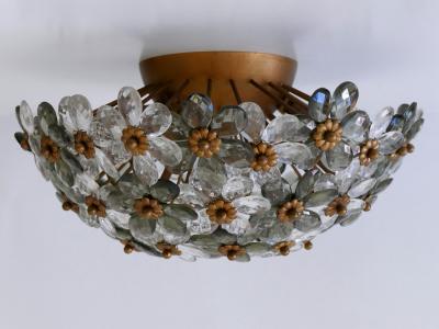  Banci Firenze Amazing Mid Century Ceiling Floral Lamp or Flush Mount by Banci Firenze 1970s