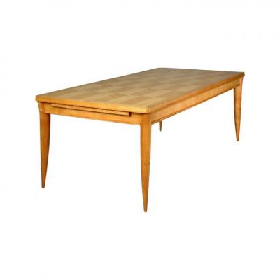  Baptistin Spade Art Deco Dining Set includes 12 chairs by Baptistin Spade