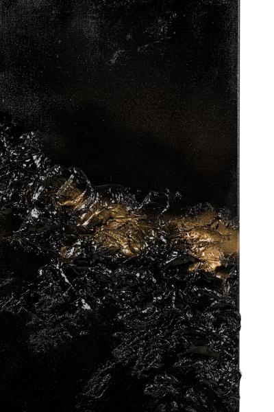  Barbara Kiskovski Barbara Kiskovski Diptych of Contemporary American Abstract Mixed Media Black an