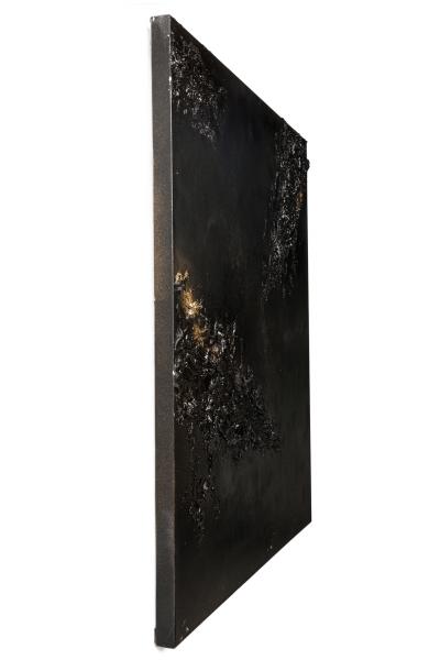  Barbara Kiskovski Barbara Kiskovski Diptych of Contemporary American Abstract Mixed Media Black an