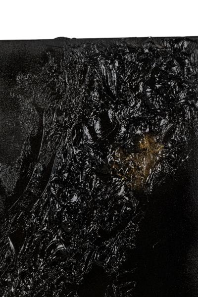  Barbara Kiskovski Barbara Kiskovski Diptych of Contemporary American Abstract Mixed Media Black an
