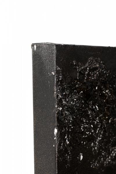  Barbara Kiskovski Barbara Kiskovski Diptych of Contemporary American Abstract Mixed Media Black an