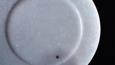  Barberini Gunnell Absolute White Marble Charger Plate Christmas Decor Table Tableware Made Italy