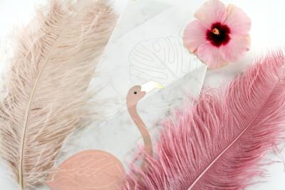  Barberini Gunnell Centerpiece Serveware Platter White Carrara Marble Pink Onyx Flamingo Italy