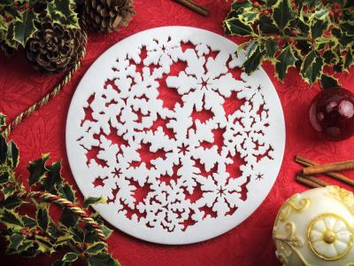  Barberini Gunnell Charger Plate Platters Serveware White Marble Christmas Decoration Handmade