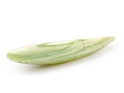  Barberini Gunnell Jade Onyx Bowl Centerpiece Decorative Sculpture Green Solid Marble Hand Carved