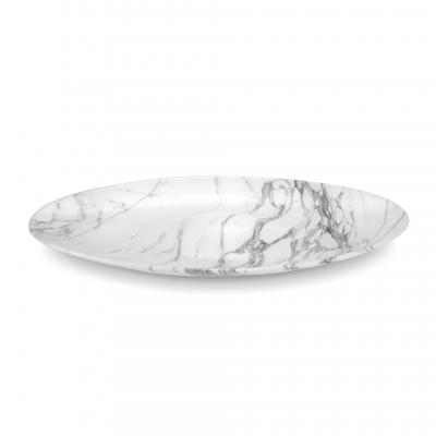  Barberini Gunnell Statuary Marble Long Bowl Vessel Centerpiece Decoration Hand Carved Sculpture