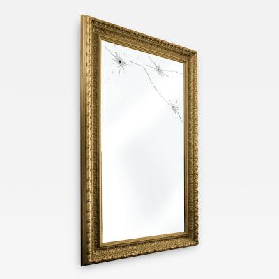  Barberini Gunnell Wall mirror gold leaf rectangular classic frame made in Italy