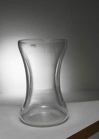  Barbini Large Crystal Vase by Barbini