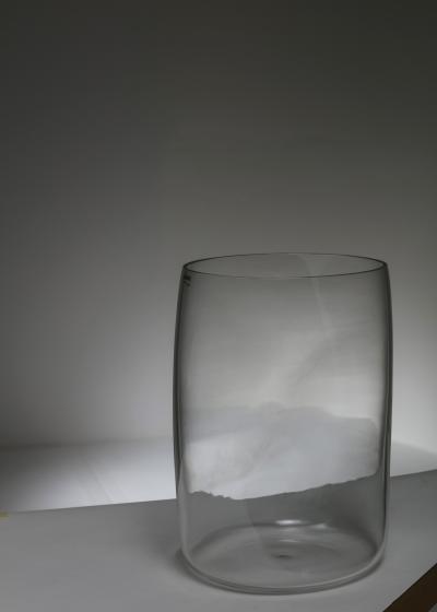  Barbini Large Crystal Vase by Barbini