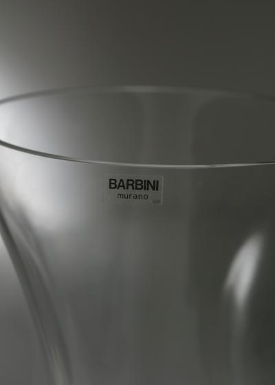  Barbini Large Crystal Vase by Barbini