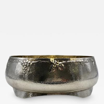  Barbour Silver Company Arts Crafts Hand Hammered Silver Centerpiece Bowl by Barbour Silver Co 
