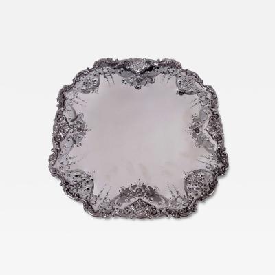  Barbour Silver Company Fancy Antique American Victorian Classical Sterling Silver Cake Plate