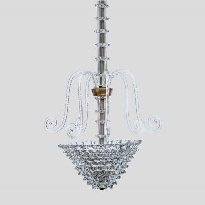  Barovier Toso 1930s Rostrato Pendant by Barovier and Toso