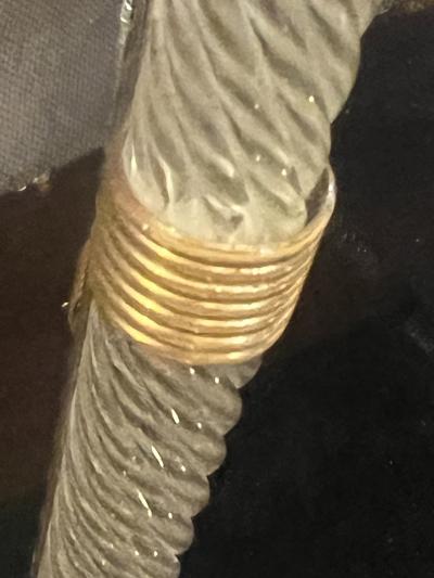  Barovier Toso 1940S CLEAR MURANO GLASS PICTURE FRAME WITH BRASS ACCENTS