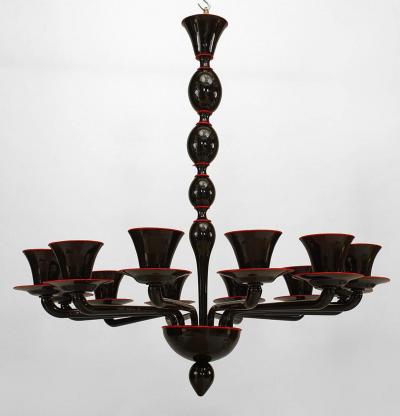 Barovier Toso 1940s Flaubert Model Venetian Chandelier