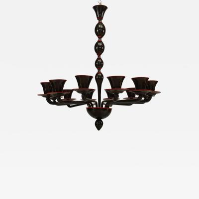  Barovier Toso 1940s Flaubert Model Venetian Chandelier