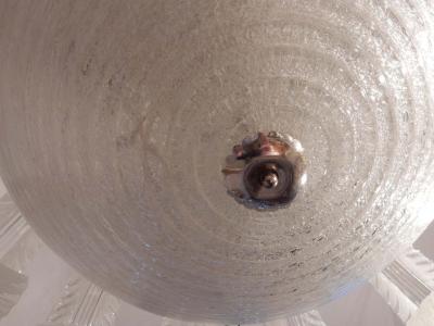 Barovier Toso 1950 1970 Chandelier Barovier y Toso Model Jet of Water to Murano