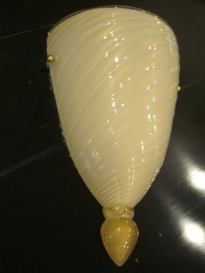  Barovier Toso 2 of Pairs Italian Mid Century Modern Venetian Murano Glass Sconces Barovier