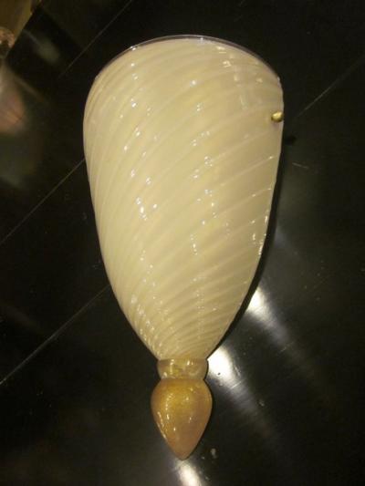  Barovier Toso 2 of Pairs Italian Mid Century Modern Venetian Murano Glass Sconces Barovier