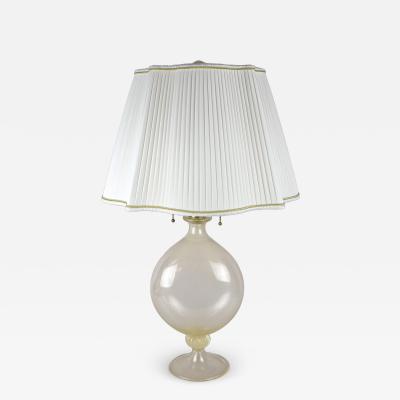  Barovier Toso 20th Century Barovier Tosso Murano Glass Table Lamp 24K Gold Flakes IT 1960