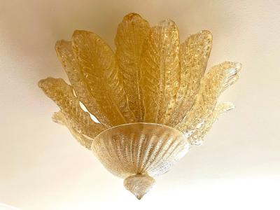  Barovier Toso 21st Century Murano Flush Mount Ceiling Light by BAROVIER TOSO Italy 2002