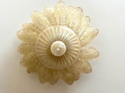  Barovier Toso 21st Century Murano Flush Mount Ceiling Light by BAROVIER TOSO Italy 2002